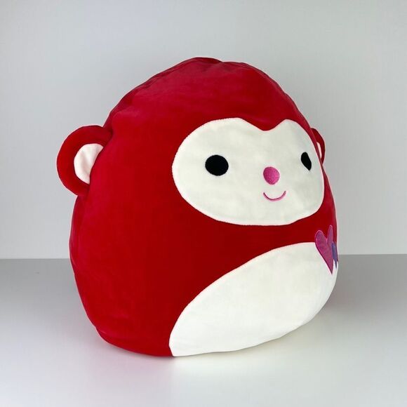 Squishmallow Red Maxwell Monkey Large Plush Animal Valentines Day - Picture 2 of 10